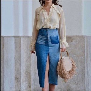 ZARA Premium Denim Skirt